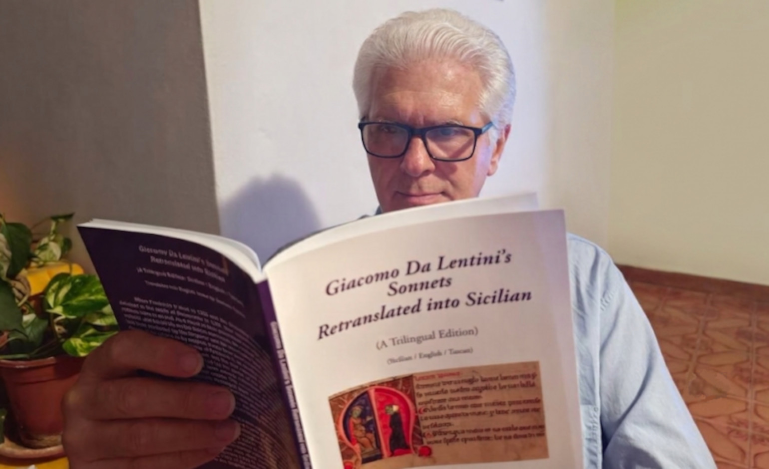 Fonso Genchi reading Giacomo da Lentini's sonnets